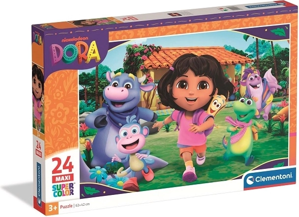Puzzle Clementoni Maxi SuperColor Dora – 24 pièces