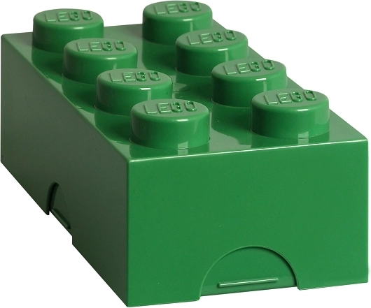 Boîte à goûter Lego vert foncé