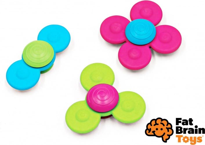 Fat Brain WhirlySquigz spinners pour enfants, 3 pcs
