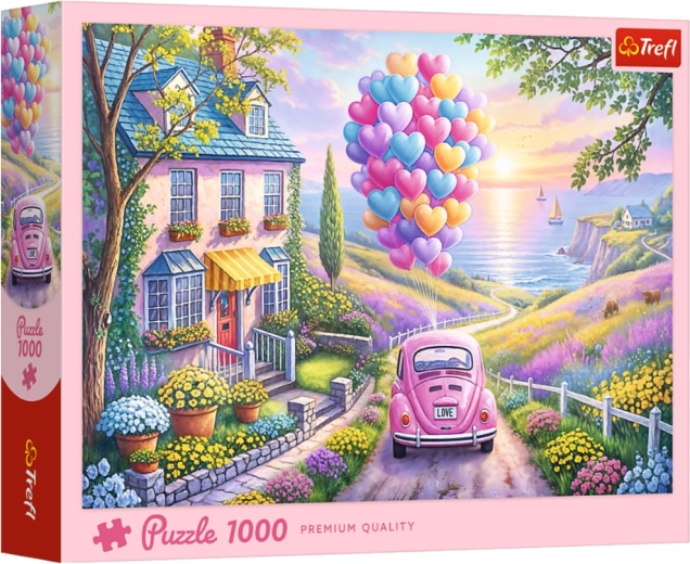 Puzzle 1000 pièces – Promenade romantique – Trefl