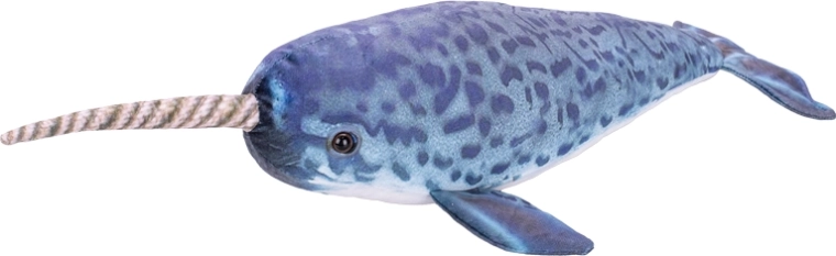 Narval en peluche 40 cm pour bébés