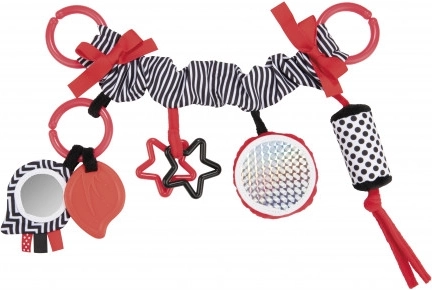 Canpol babies Jouet suspendu contrasté pour poussette/siège auto SENSORY