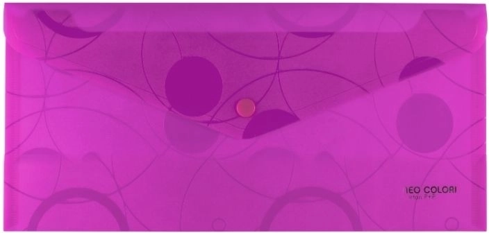 Pochette à bouton pression rose DL Neo Colori