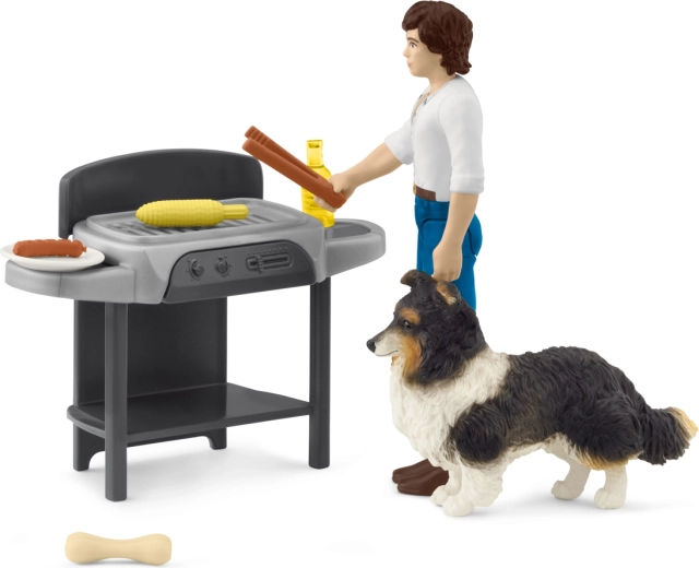 Le barbecue de Tom – set de jeu mini figurines pour enfants