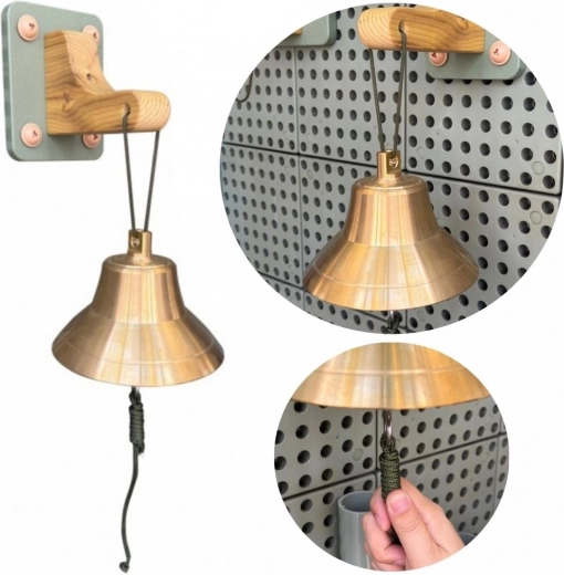 Masterkidz cloche murale scolaire en bronze pour panneaux STEM