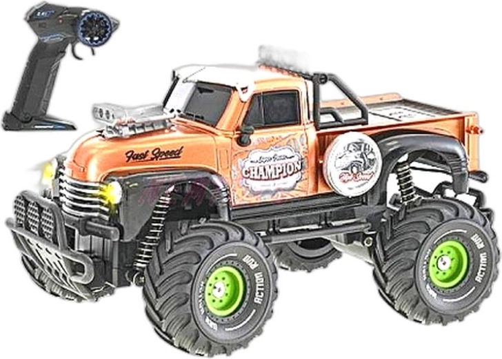 Voiture RC tout-terrain télécommandée 1:18 avec lumière - 1 pièce