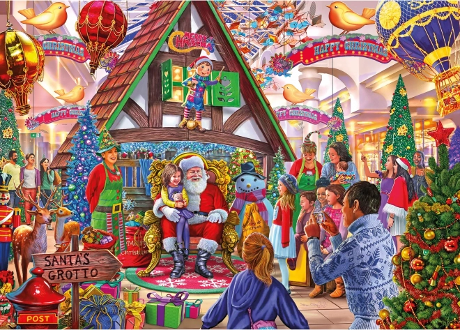Puzzle GIBSONS Visitez le Père Noël 1000 pièces