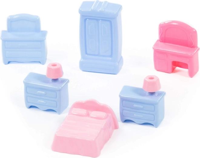 Meubles pour maison de poupées – ensemble coloré de 6 pièces