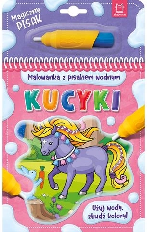 Livre de coloriage à l’eau avec feutre à eau Poneys