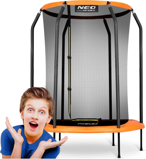 Trampoline de jardin pour enfants 152 cm avec filet de sécurité NEO-SPORT