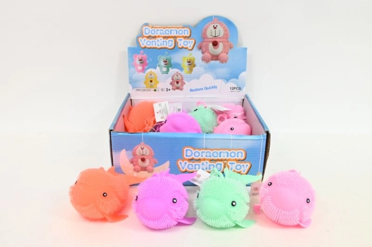 Poisson lumineux – petit jouet pour enfants en présentoir de vente (12 pcs)