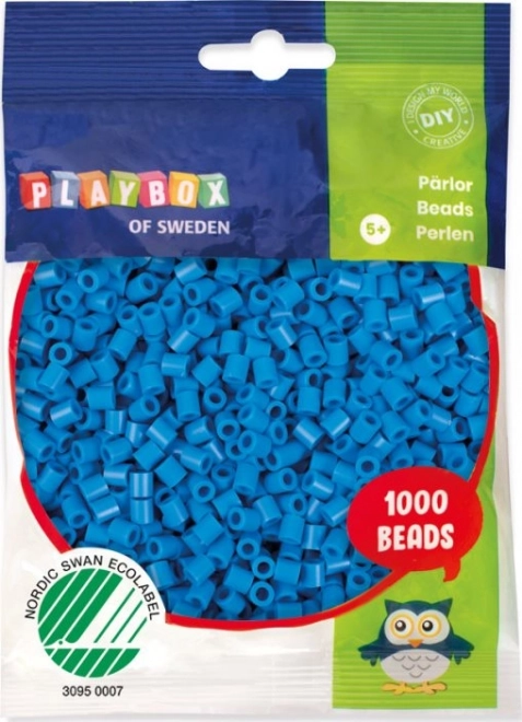 Perles à repasser Playbox - bleues 1000 pcs
