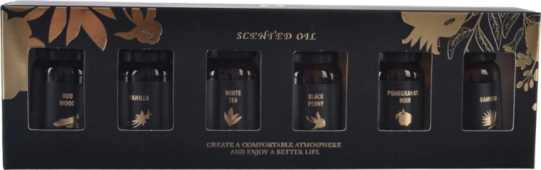 Coffret cadeau d’huiles essentielles Black 6×10 ml