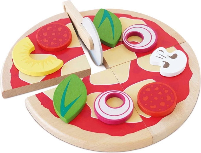 Pizza en bois à découper pour enfants Le Toy Van