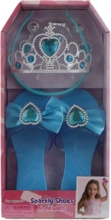 Ensemble de chaussures avec couronne bleue