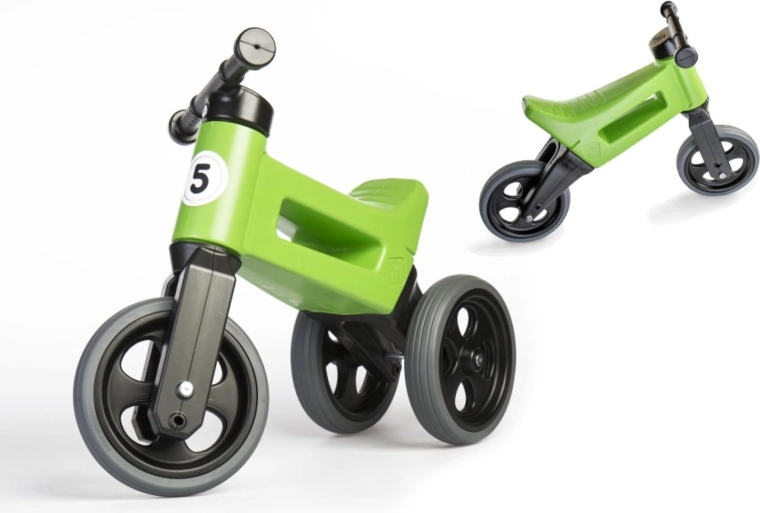 Draisienne Funny Wheels Rider Sport 2-en-1 pour enfants – Vert