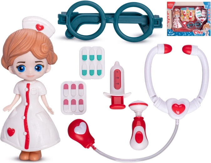 Poupée docteure 16 cm avec accessoires