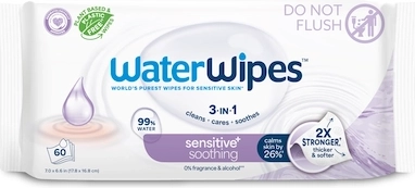 Lingettes humides WaterWipes Soothing Clean 3-en-1 60 pcs