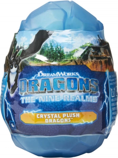 Spin Master Dragons: Neuf Mondes – dragon en peluche dans un œuf en cristal (assortiment) - 1 pièce
