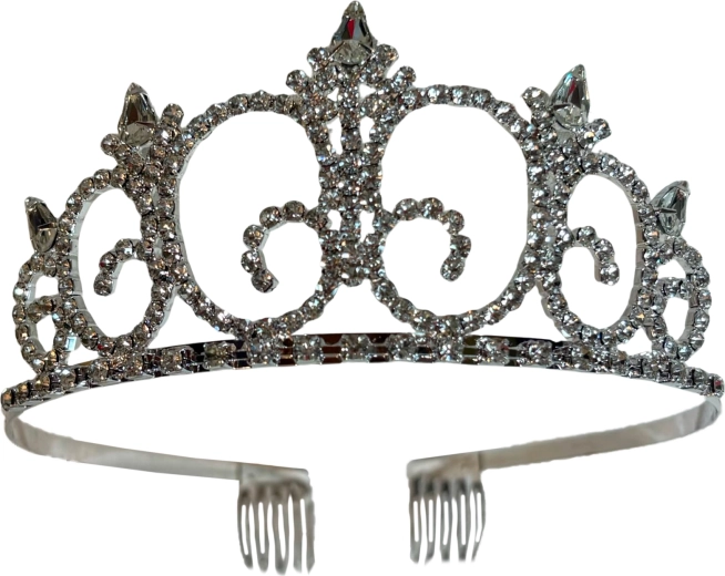 Serre-tête rose Diamond Queen