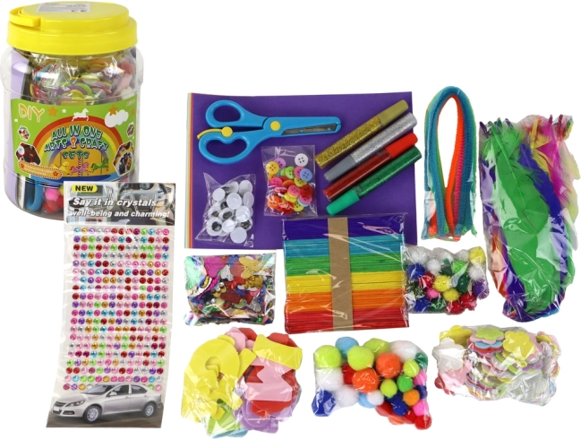 Kit artistique créatif en bocal DIY