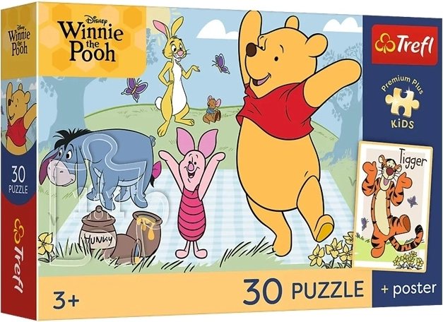 Puzzle Trefl pour enfants Kubuś Puchatek « Słodkie chwile » 30 pièces
