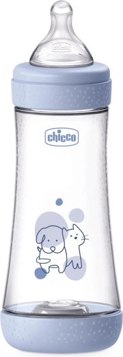 Biberon anti-coliques Chicco Perfect5 300 ml, débit rapide, pour garçons 4m+