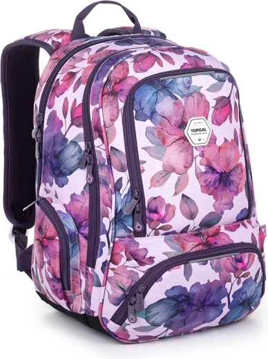 Sac à dos étudiant Topgal Suri au motif floral