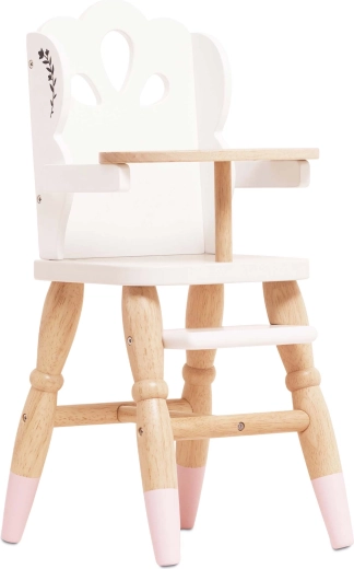 Le Toy Van chaise haute en bois pour poupées au style vintage