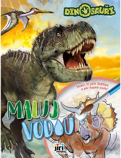 Peins à l’eau A4 dinosaures