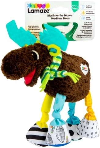 Lamaze peluche élan Marian – jouet à suspendre pour poussette