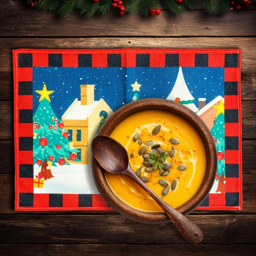 Set de table de Noël Saint-Nicolas 46 × 32 cm