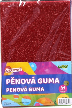 Mousse A4 avec paillettes, 10 pcs