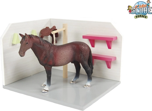 Box de lavage en bois pour chevaux 1:24
