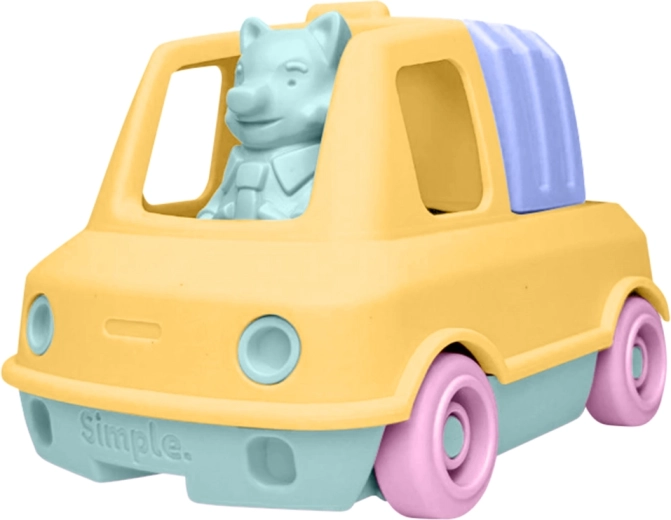 Simple. camion-poubelle orange pour enfants, pour le sable et l’eau