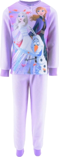 Pyjama polaire pour enfants Frozen de couleur violet clair