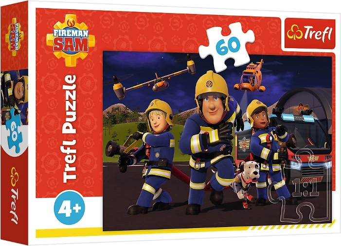 Puzzle 60 pièces Héros en uniforme – Sam le pompier