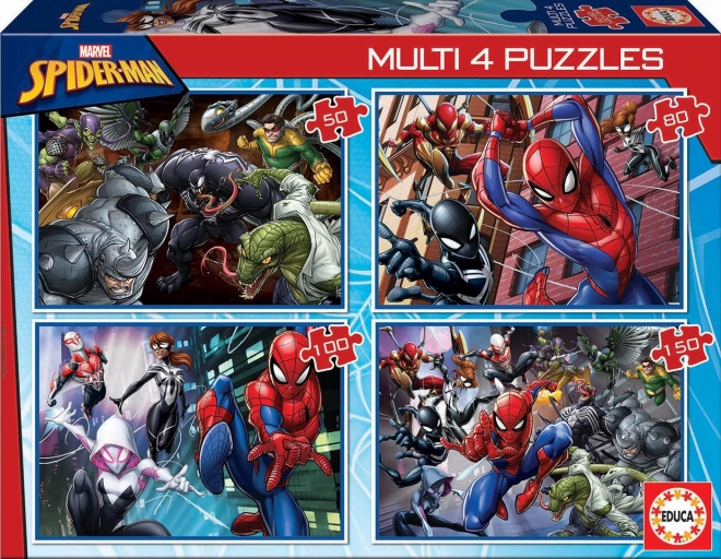 Educa Puzzle Spiderman 4-en-1