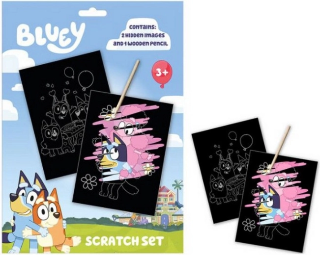 Images à gratter BLUEY – kit créatif