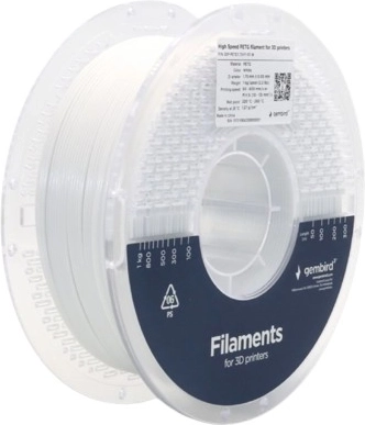 Filament PETG Haute Vitesse 1,75 mm, blanc, 1 kg