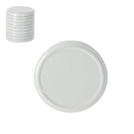 Lot de couvercles pour bocaux 82 mm, 10 pcs, motifs colorés