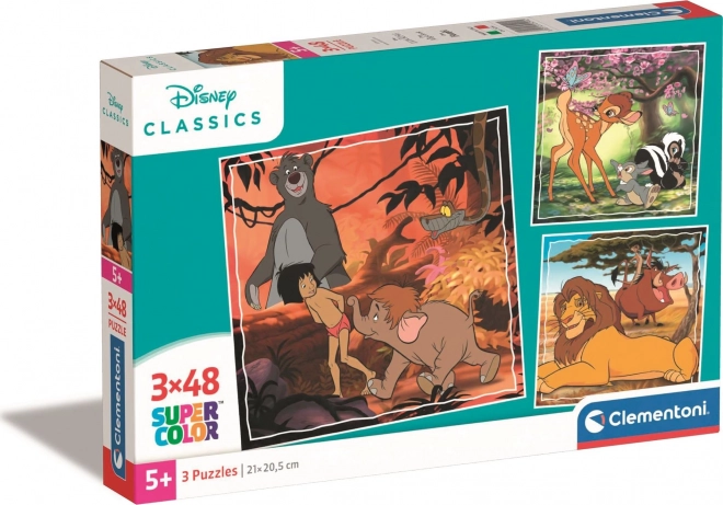 Puzzle CLEMENTONI Disney Classiques 3×48 pièces
