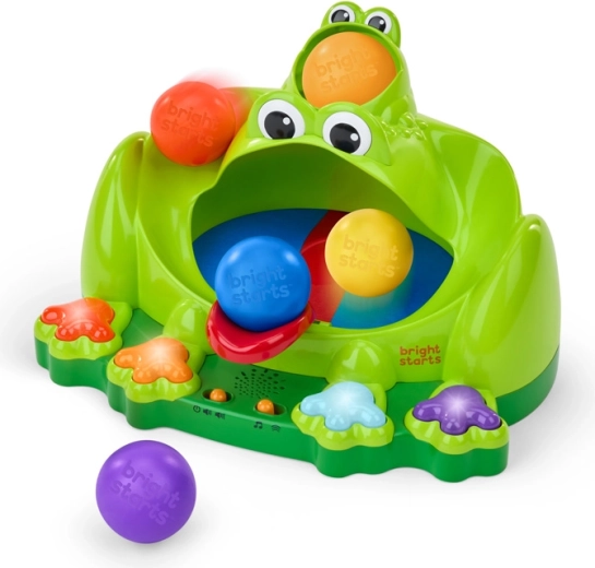 Grenouille interactive à balles jaillissantes BRIGHT STARTS Poppin' Ball Frog, 6 m+
