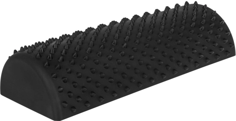 TULLO demi-rouleau de massage avec picots de stimulation – noir