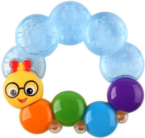 Baby Einstein anneau de dentition rempli d’eau Teether-pillar bleu 3m+