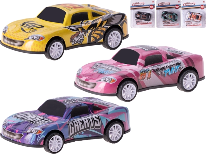 Petite voiture de course en métal à rétrofriction 10 cm