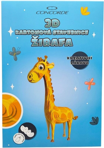 Kit de construction 3D en carton – girafe