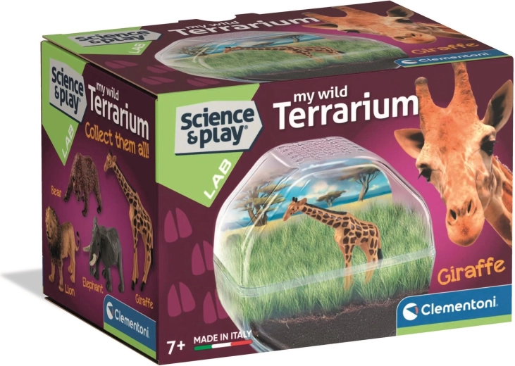 Mini terrarium avec girafe CLEMENTONI