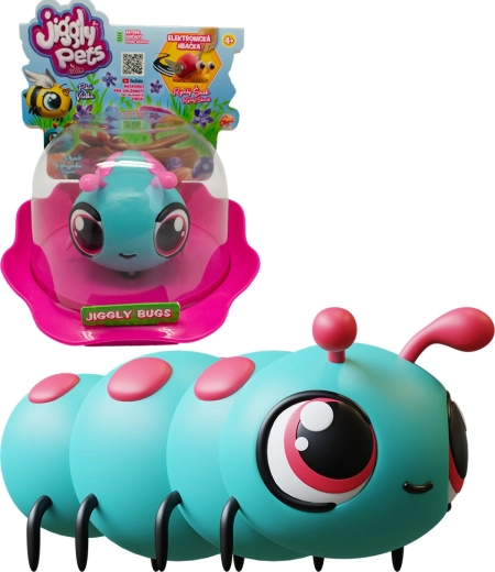 Jiggly Bugs chenille bleue