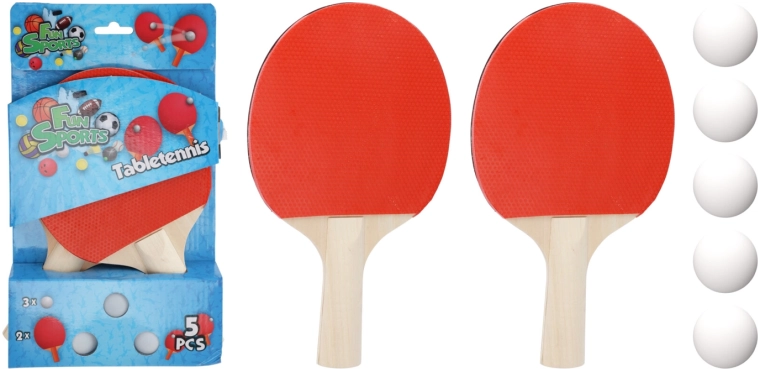 Ensemble de raquettes de tennis de table avec 3 balles